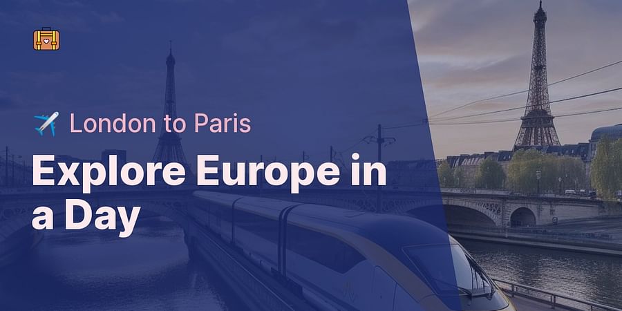Explore Europe in a Day - ✈️ London to Paris