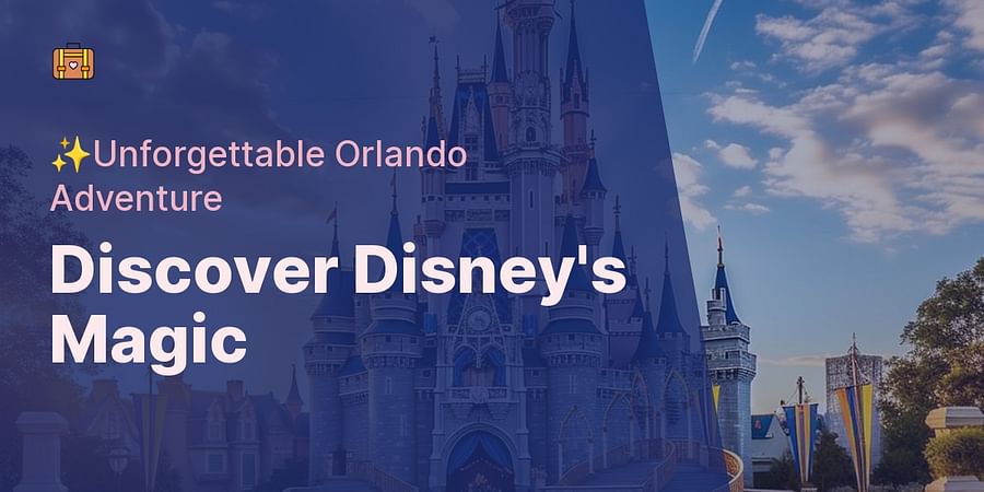 Discover Disney's Magic - β¨Unforgettable Orlando Adventure